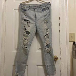 American Eagle washed out distressed Jeans